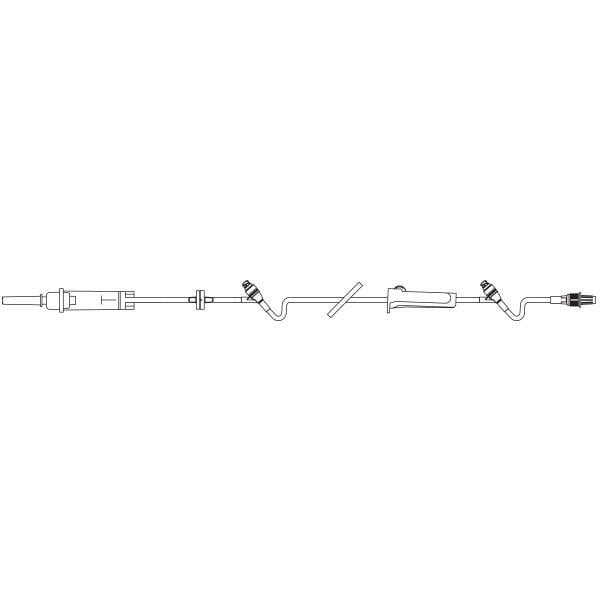 Continu-Flo 10 Drops IV Set 2 Ports