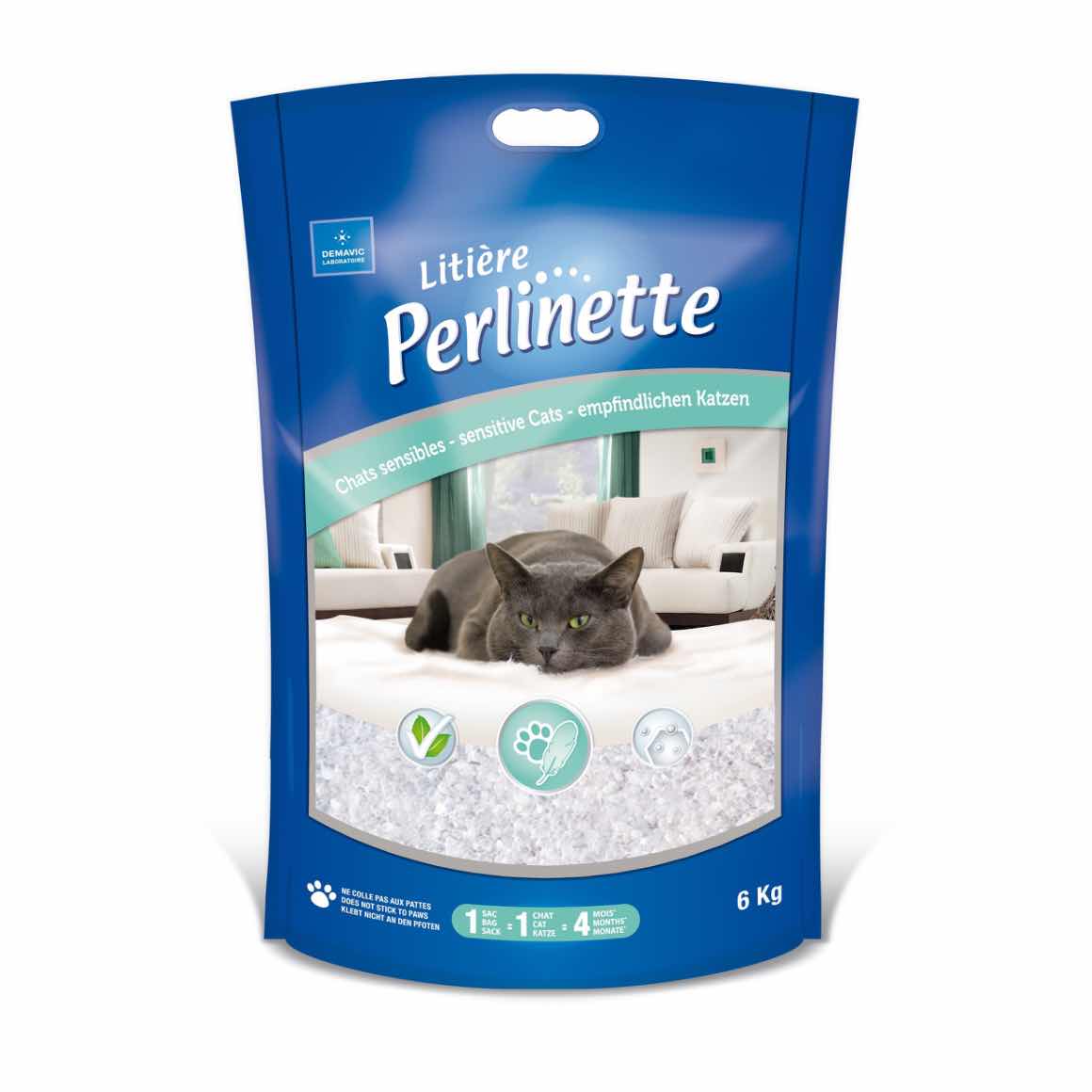 Perlinette litter for sensitive cats