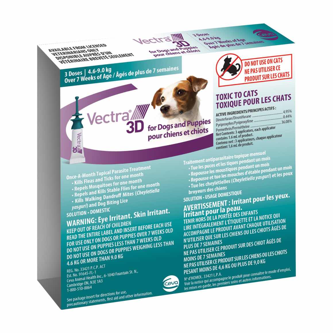 Vectra 3D for dogs and puppies
