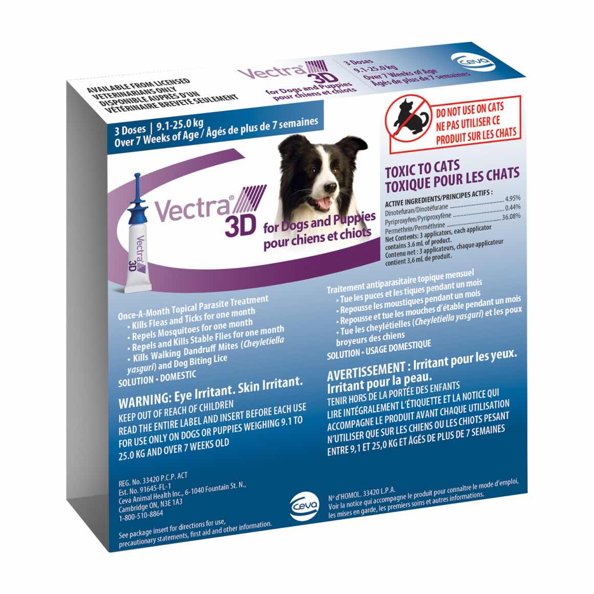 Vectra 3D for dogs and puppies