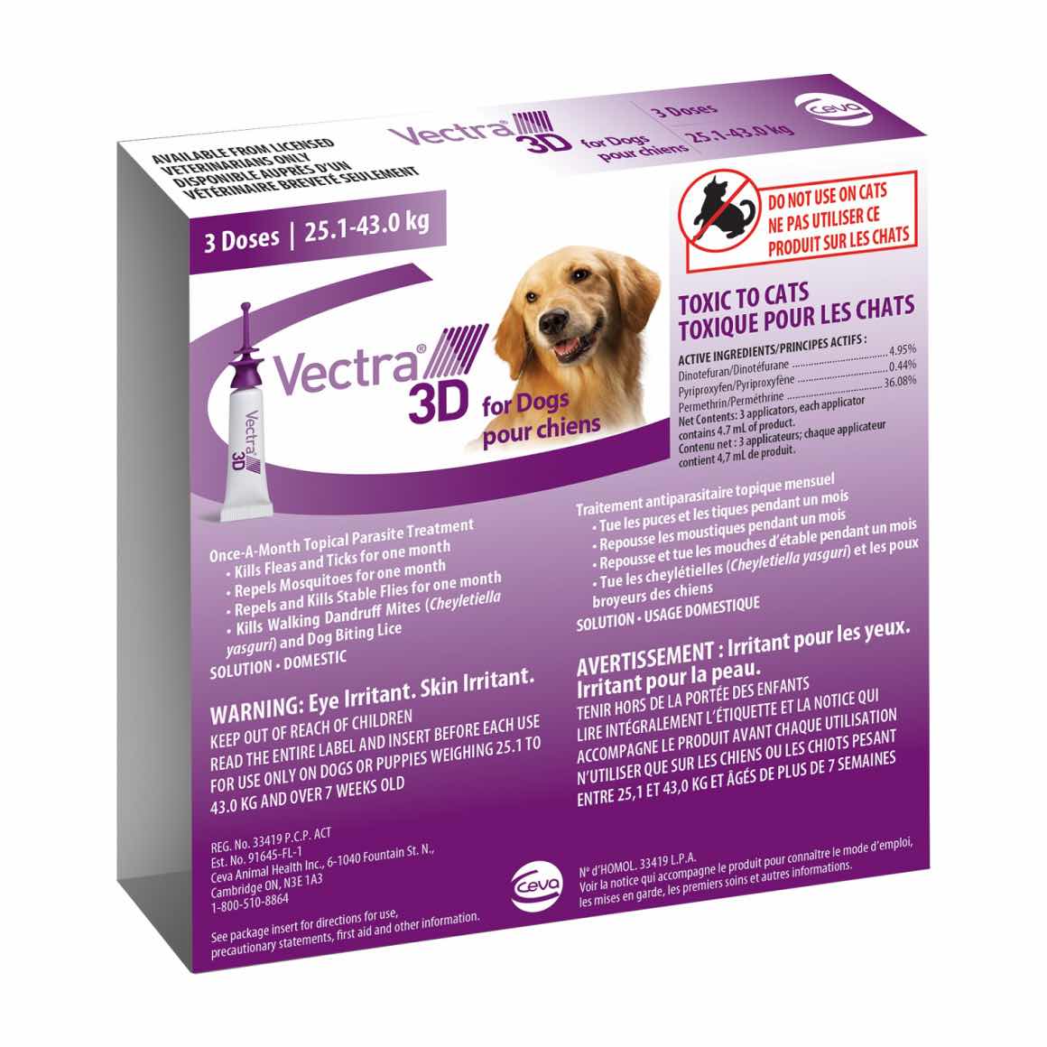 Vectra 3D for dogs and puppies
