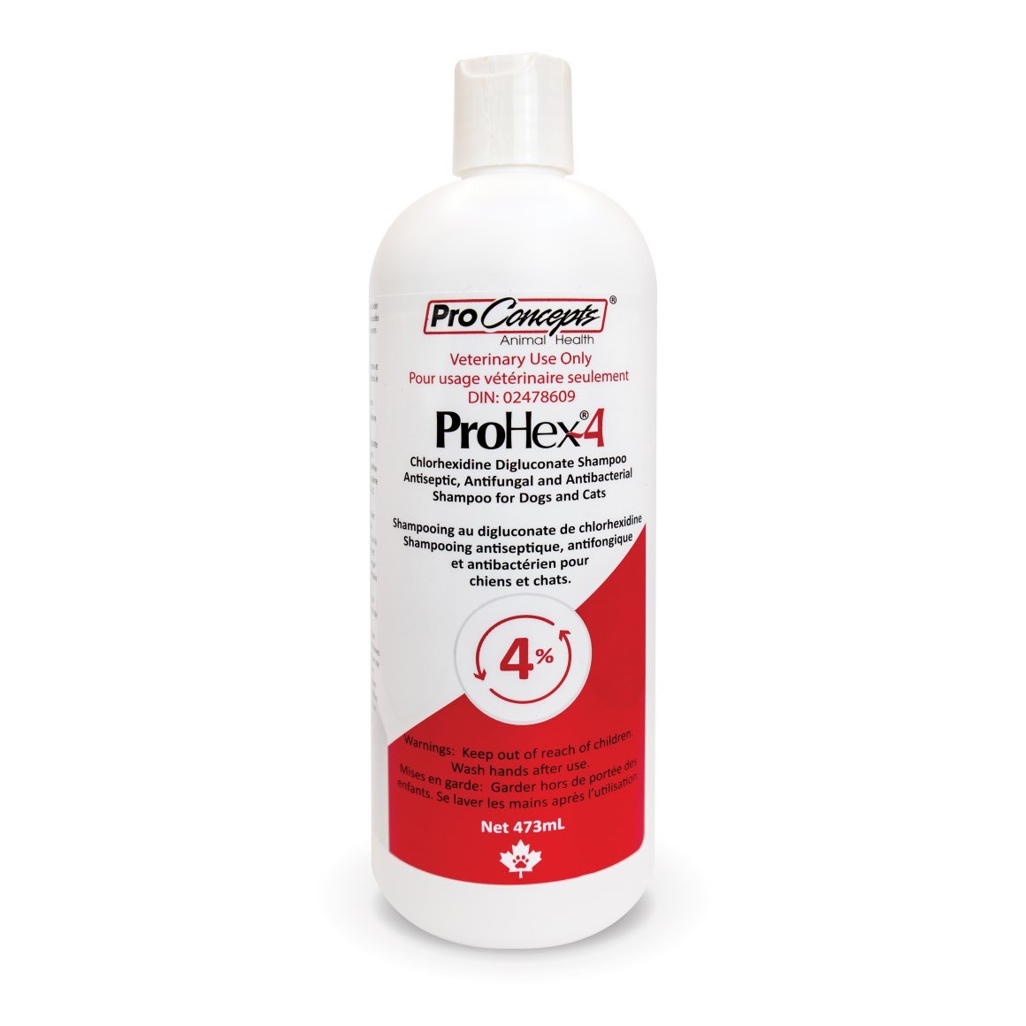 ProHex-4 Medicated Dog & Cat Shampoo, 4% Chlorhexidine