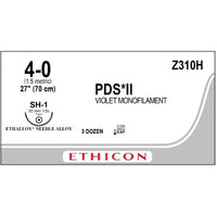 PDS II suture 4/0 with 1/2 circle needle (70 cm)