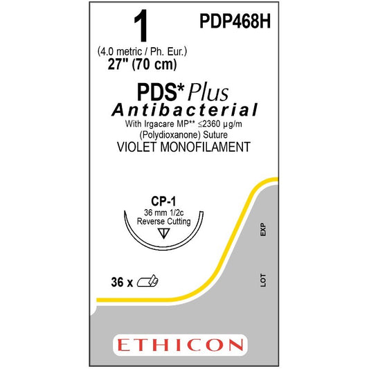 PDS Plus suture 1 with 1/2 circle needle (70 cm)