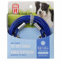 Dog tie-out cable