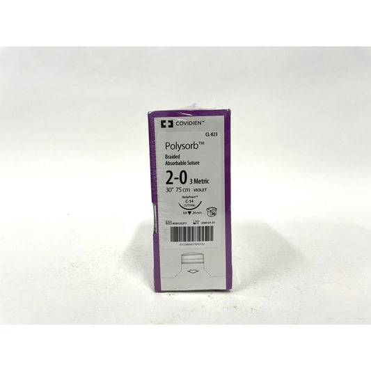 Polysorb suture 2/0 with 3/8 circle needle (30 in)