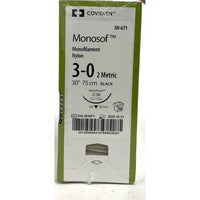 Monosof suture 3/0 with 3/8 circle needle (30 in)