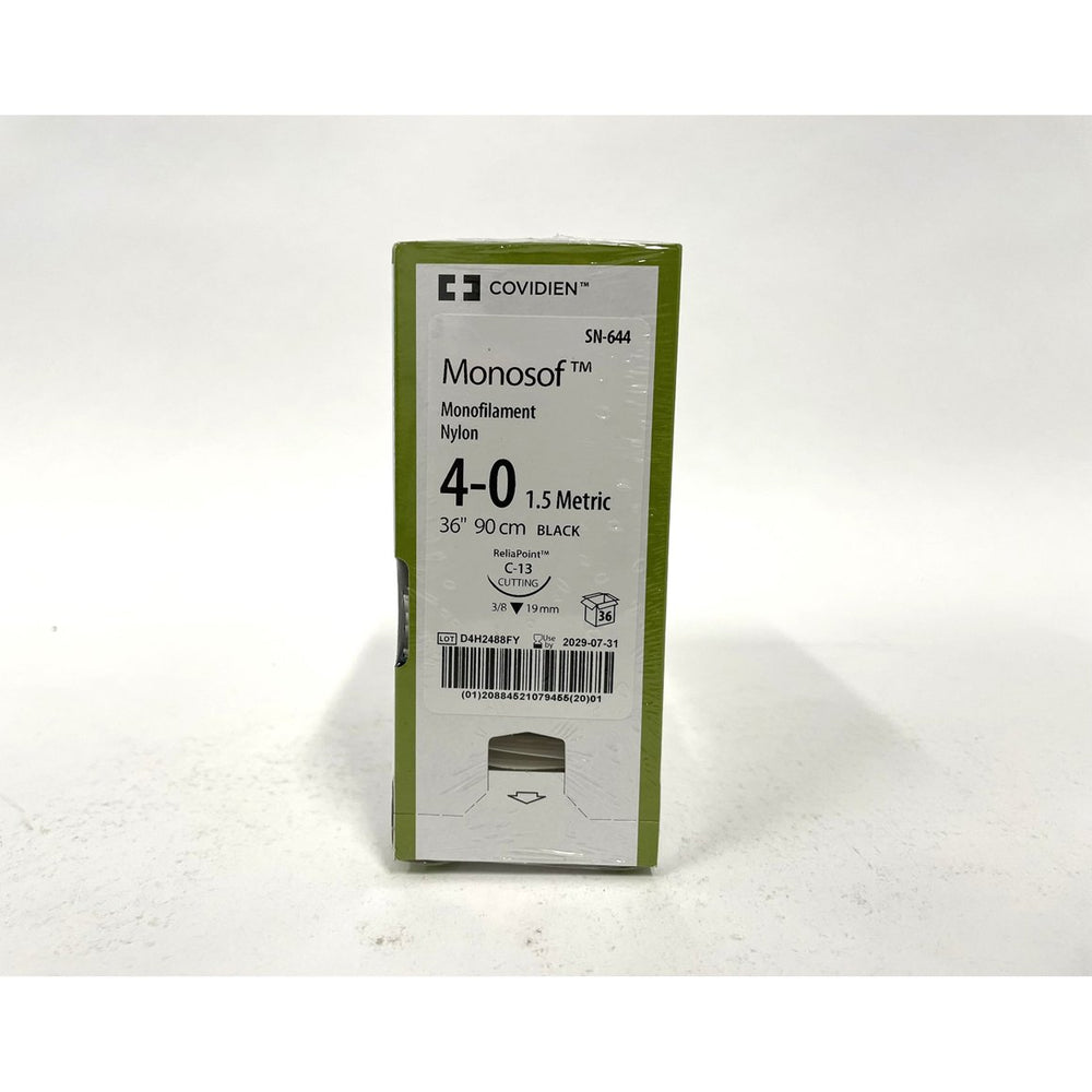 Monosof suture 4/0 with 3/8 circle needle (36 in)