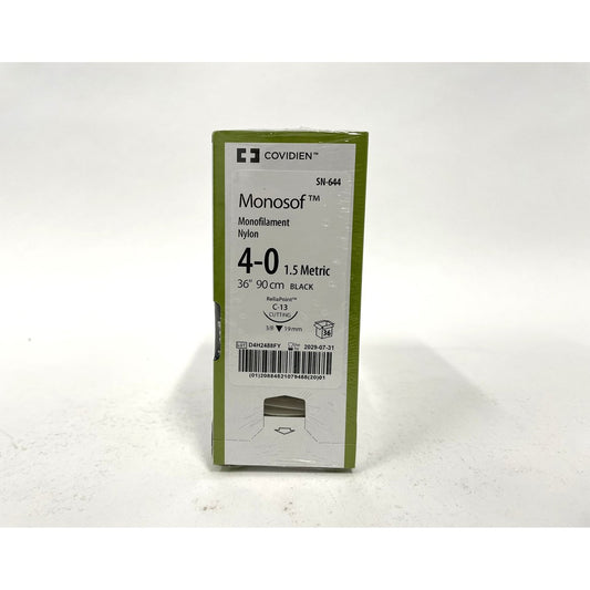 Monosof suture 4/0 with 3/8 circle needle (36 in)