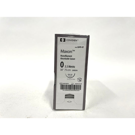 Maxon suture 0 with 1/2 circle needle (30 in)