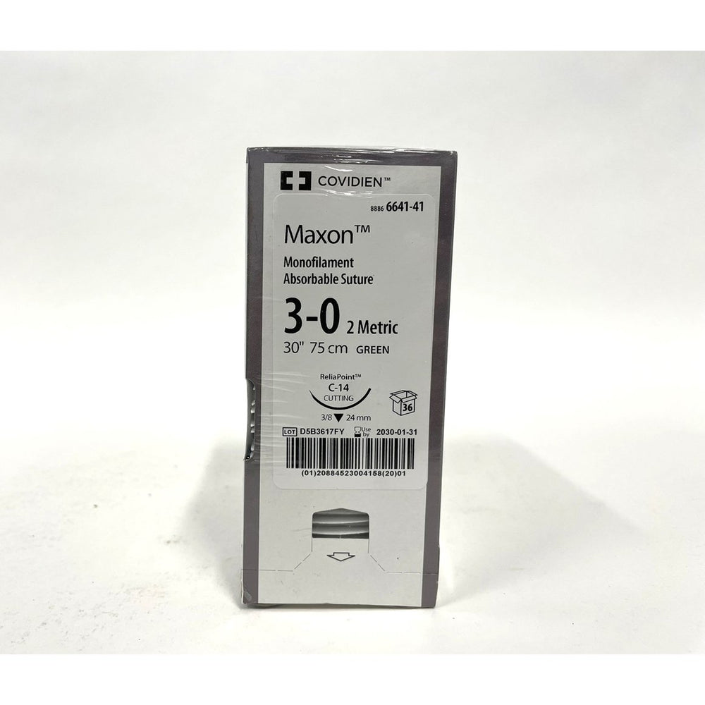 Maxon suture 3/0 with 3/8 circle needle (30 in)