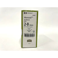 Monosof suture 2/0 with 3/8 circle needle (18 in)