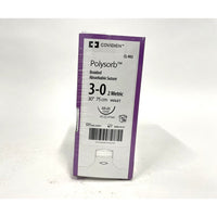 Polysorb suture 3/0 with 1/2 circle needle (30 in)