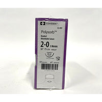 Polysorb suture 2/0 with 1/2 circle needle (30 in)