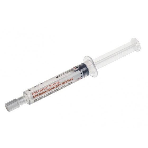 PosiFlush sterile NaCl prefilled syringes