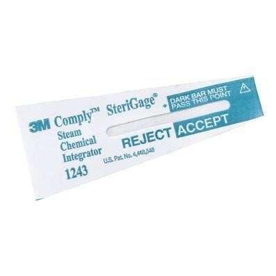 Steam chemical indicator strip Comply SteriGage