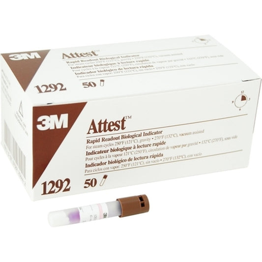 Rapid readout biological indicator for steam sterilization Attest
