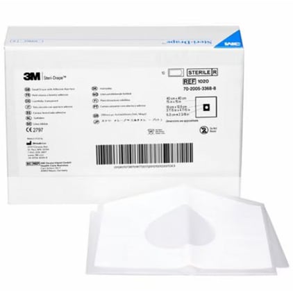 Drape with adhesive aperture Steri-Drape
