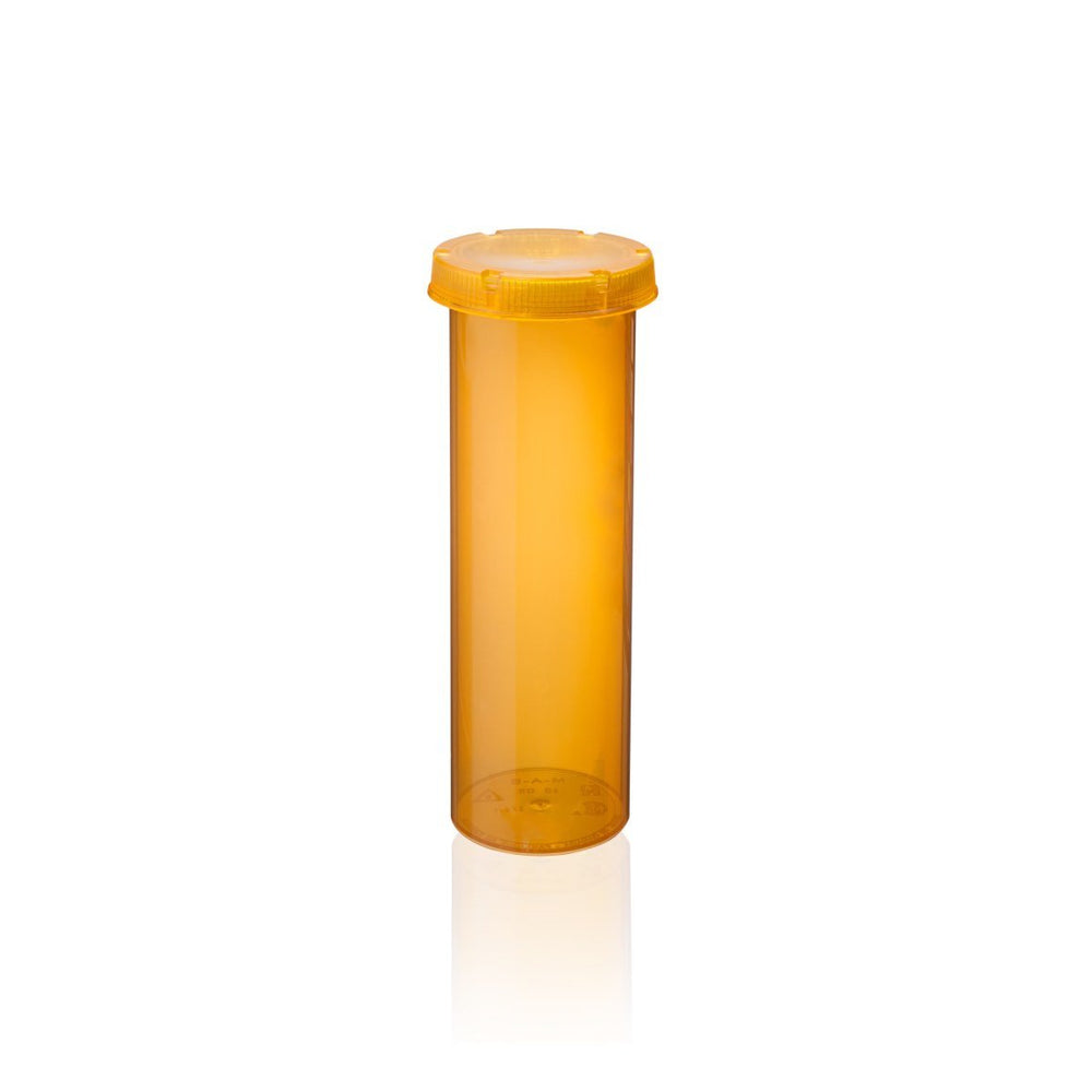 Vial for pharmaceuticals with push and turn cap Med-a-safe
