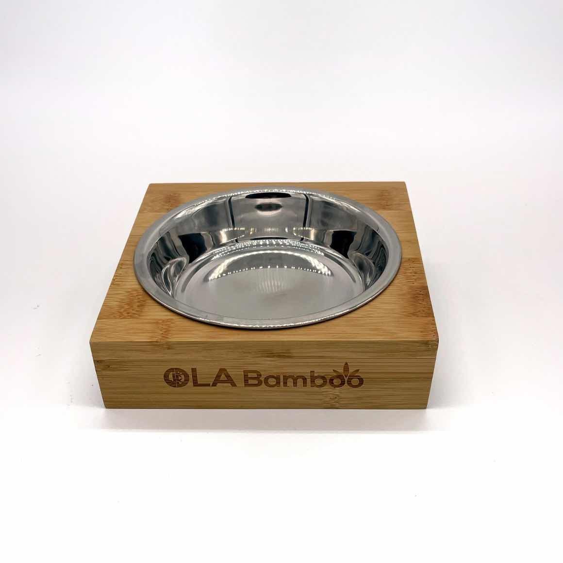 Bowl with bamboo stand