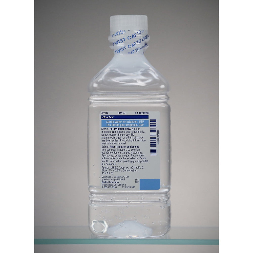 Pour-on sterile water for irrigation