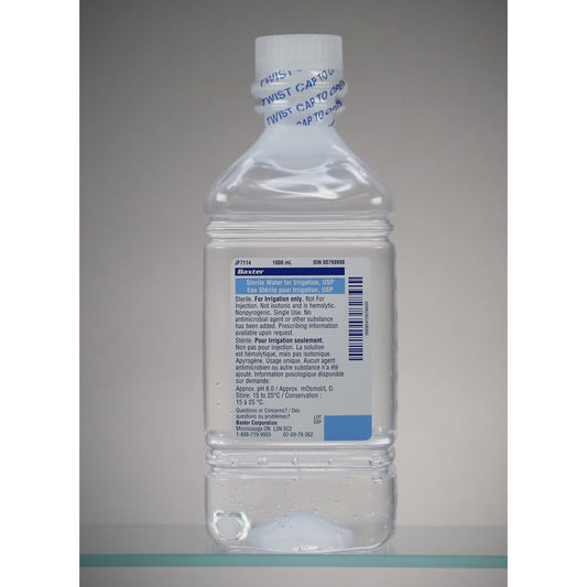 Pour-on sterile water for irrigation