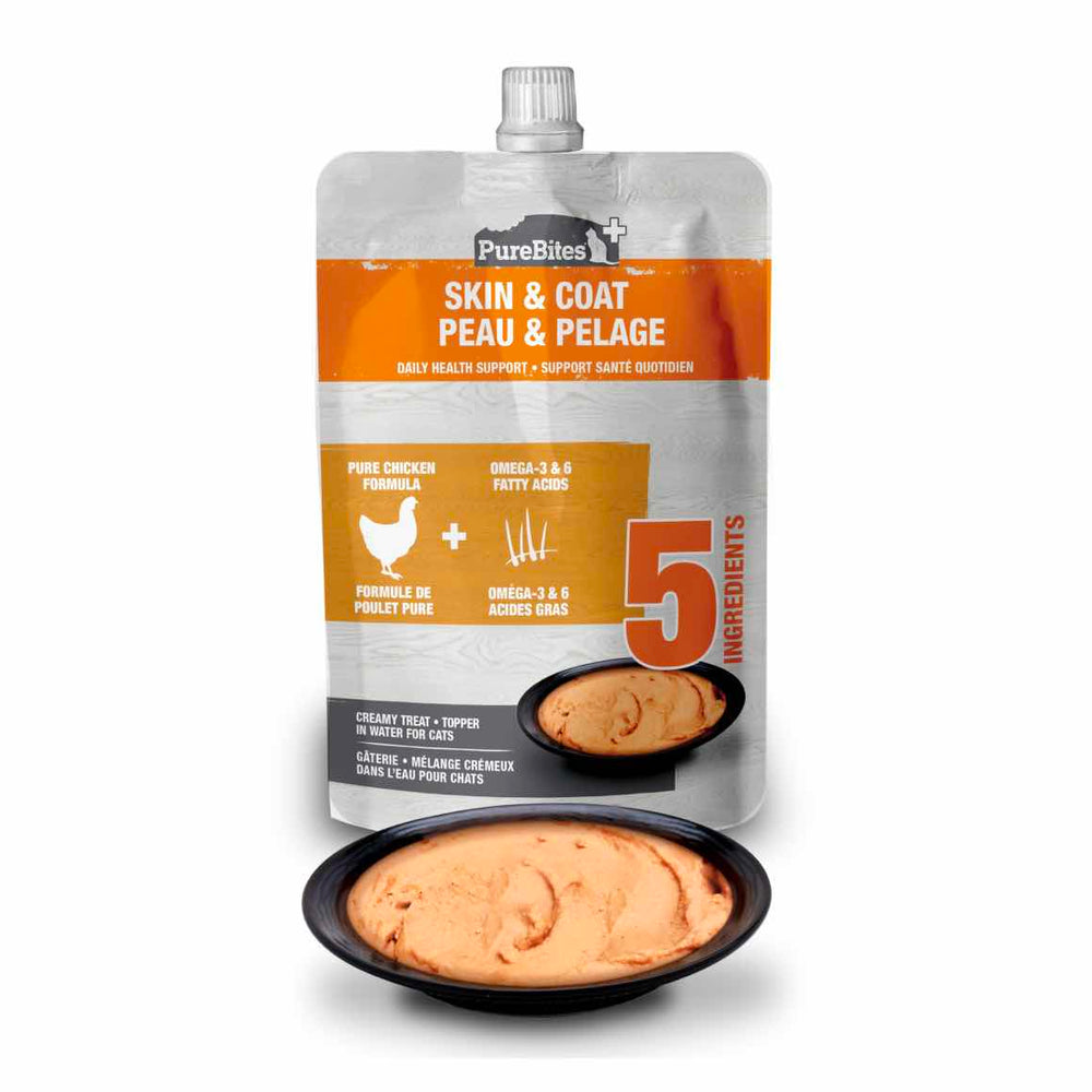 PureBites+ Skin & Coat Creamy Cat Treat