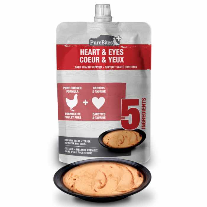 PureBites+ Heart & Eyes Creamy Dog Treat