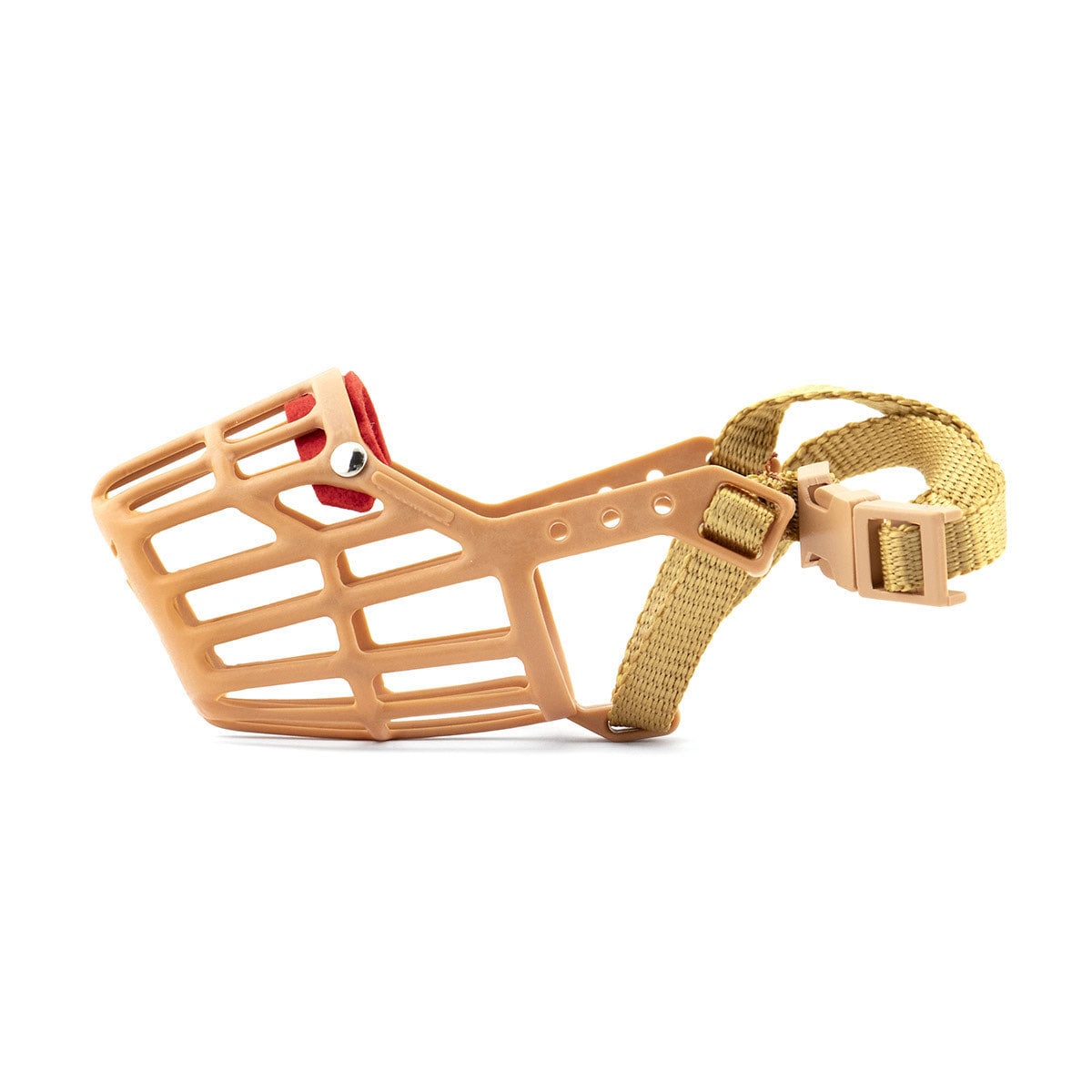 Basket muzzle with quick release buckle