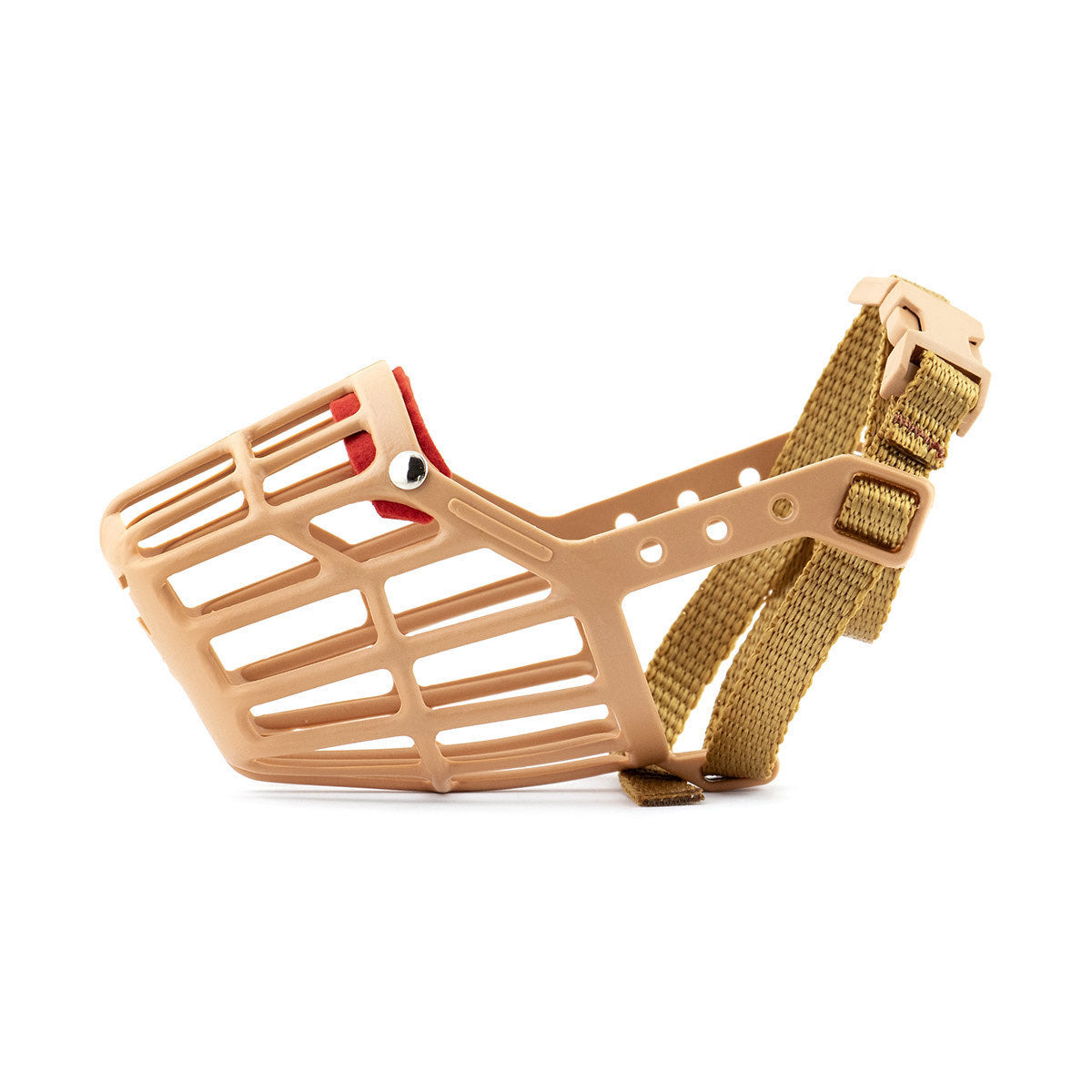 Basket muzzle with quick release buckle