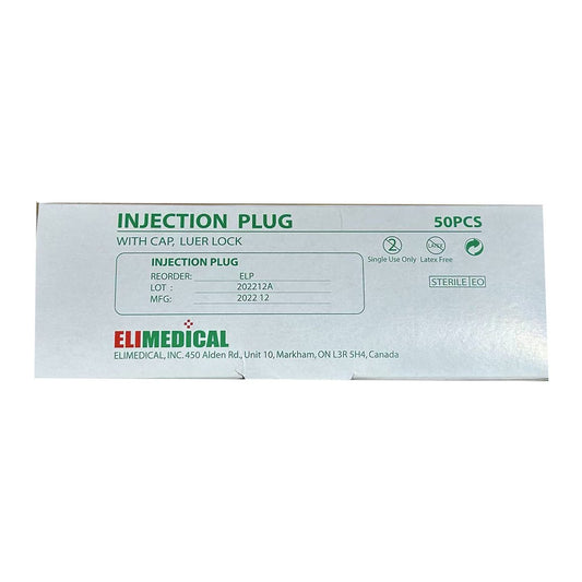 Injection plug with cap