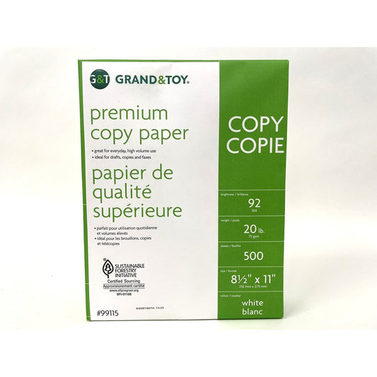 White Printing Paper 8.5 x 11 in