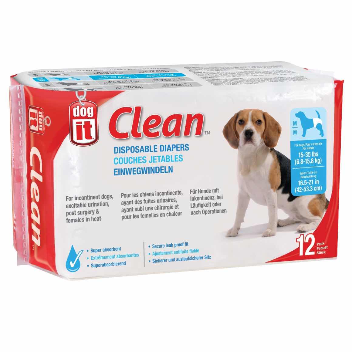 Clean disposable diapers