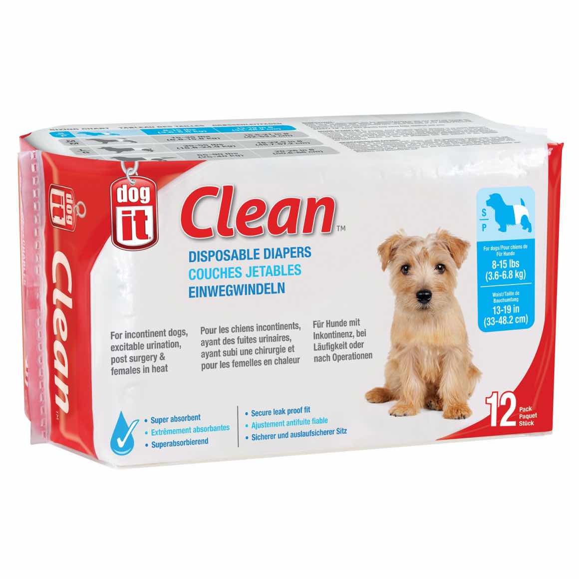Clean disposable diapers