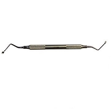 Double-ended spoon shaped curette