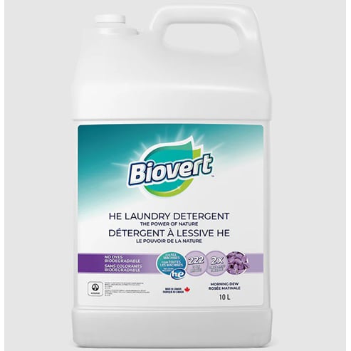 Biovert HE laundry detergent morning dew fragrance