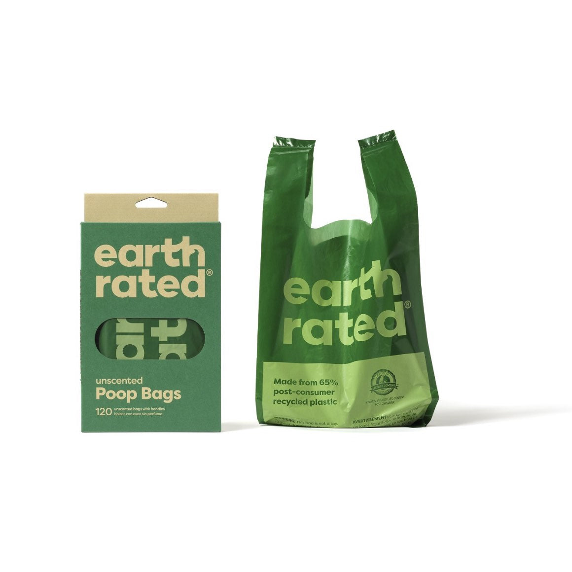 Unscented easy-tie handle bags