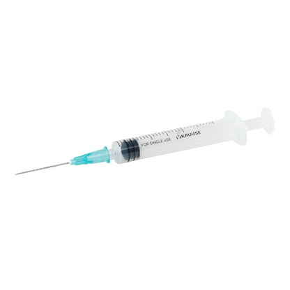 Disposable 2-3 ml syringe with LS needle