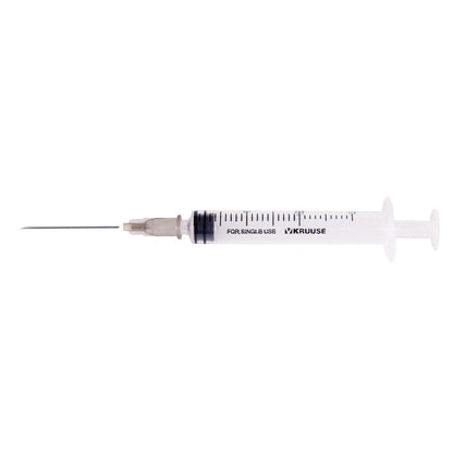 Disposable 2-3 ml syringe with LS needle