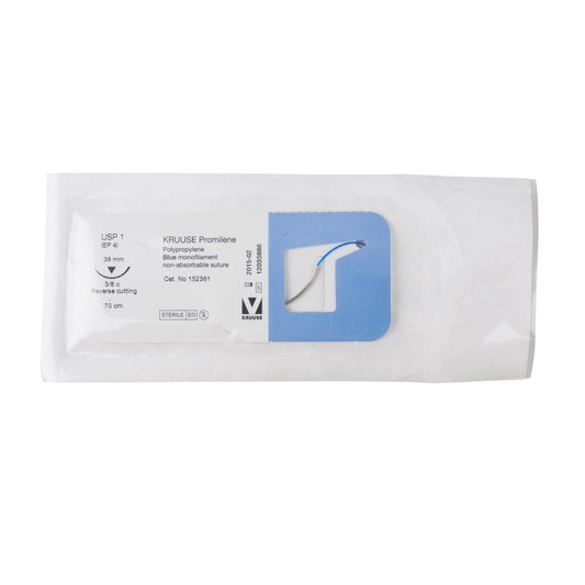 Promilene suture 1 with 3/8 circle needle (70 cm)