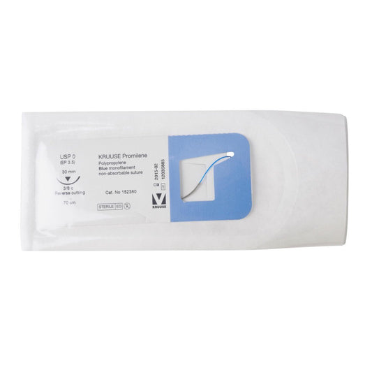 Promilene suture 0 with 3/8 circle needle (70 cm)