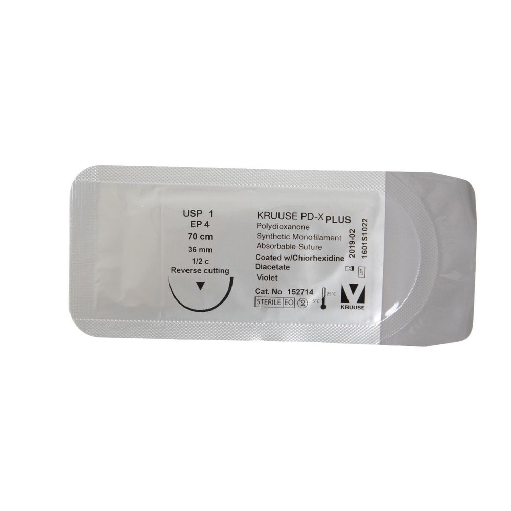PD-X Plus suture 1 (violet) with 1/2 circle needle (70 cm)