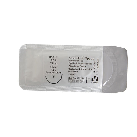 PD-X Plus suture 1 (violet) with 1/2 circle needle (70 cm)