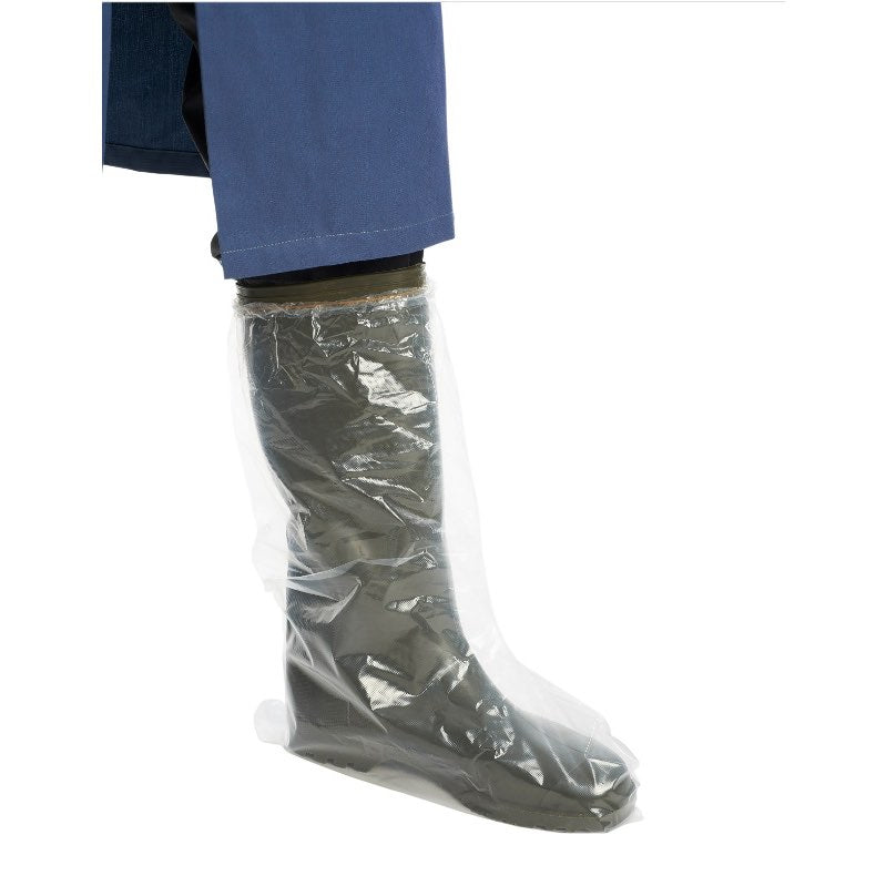 Disposable boots elasticated top