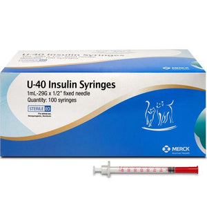 Insulin syringe veterinary Caninsulin 40 IU 1 cc