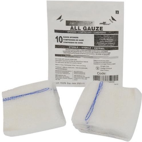 Gauze sponge non woven sterile 16 ply (X-Ray)