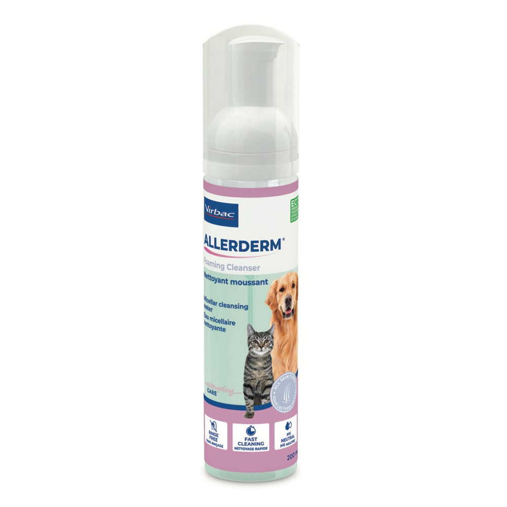 Allerderm foaming cleanser for cats and dogs