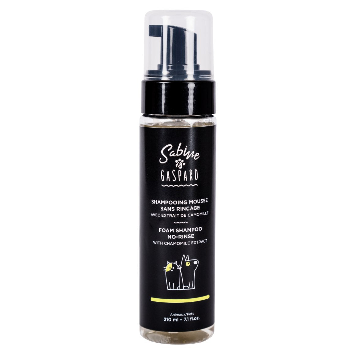 Shampoo foam no-rinse with chamomile