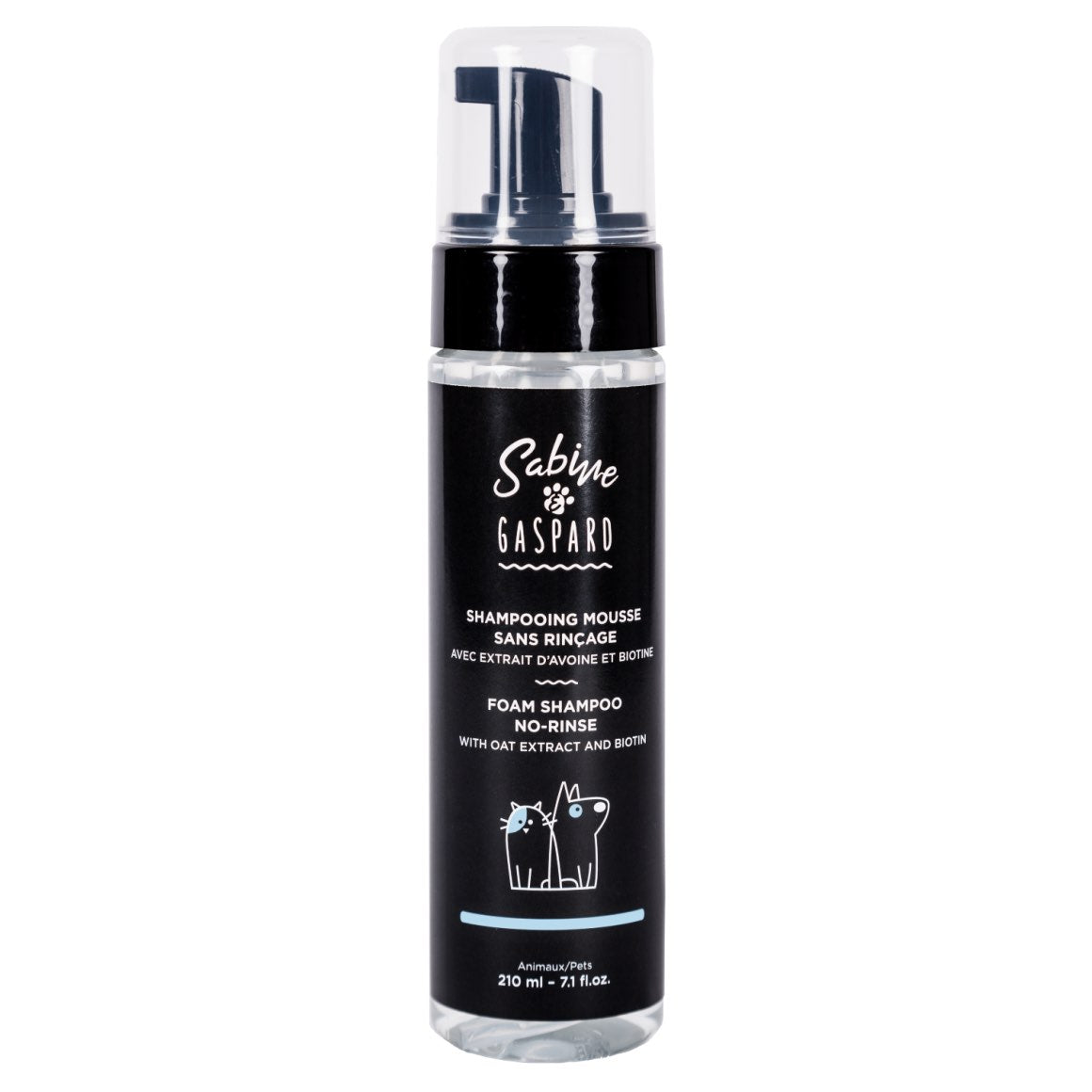 Shampoo foam no-rinse with oat and biotin
