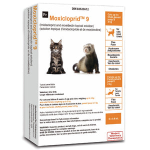 Moxicloprid topical solution for cats and ferrets